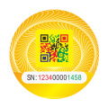 Customized Logo Adhesive Sticker Printing anti-counterfeit PET QR Code Security Label